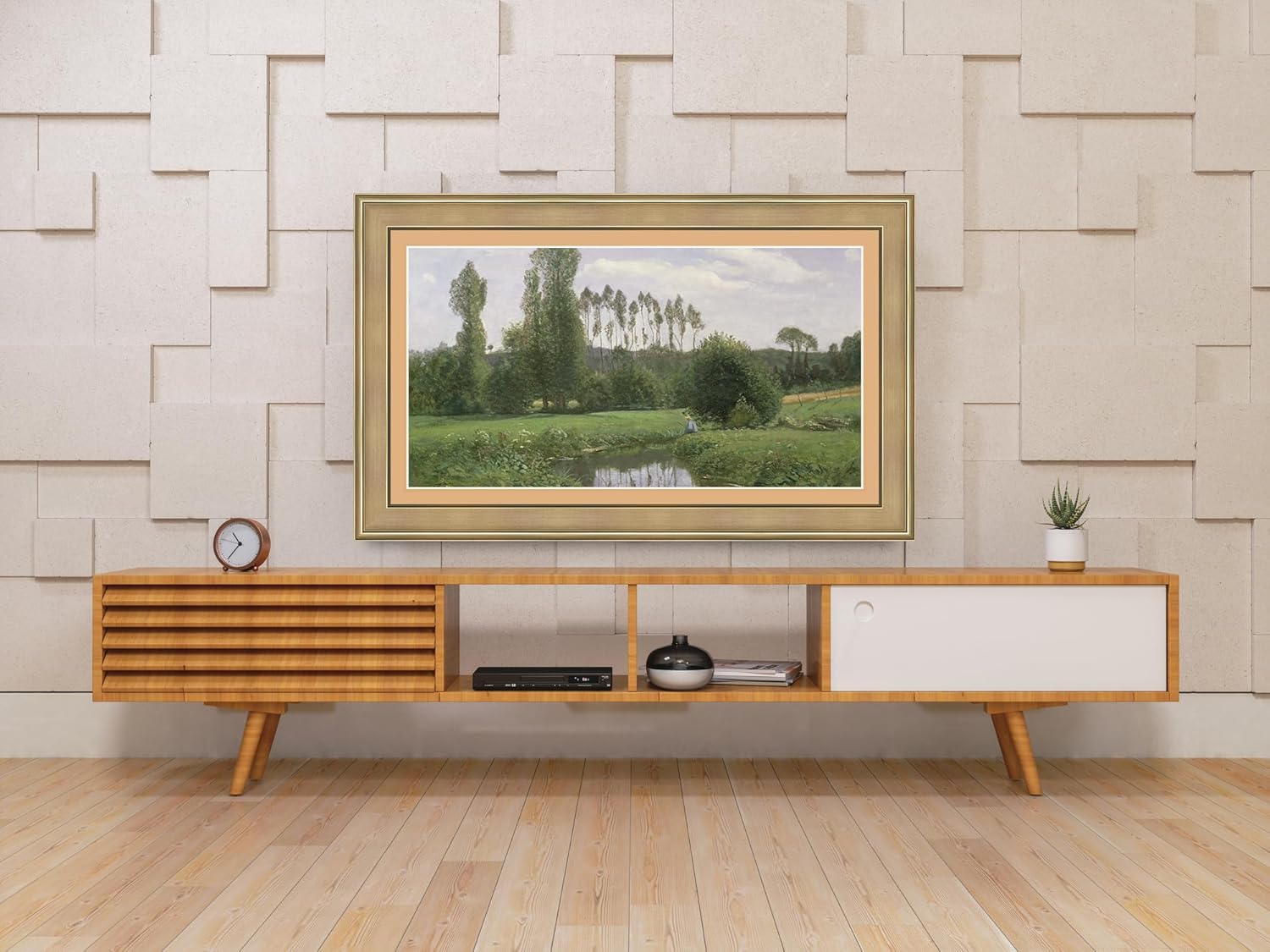 Champagne Deco Smart Frame for Samsung The Frame TV and Pro 55 Inch - Image 2