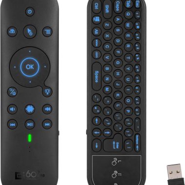 G60S Pro Backlit Rechargeable Bluetooth Voice Remote with Keyboard and Air Mouse for Android TV Box