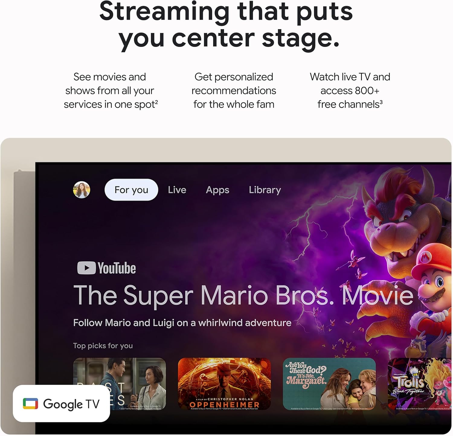 Google TV Streamer 4K Porcelain 32GB with Voice Remote for Fast Streaming & HDR Entertainment - Image 4