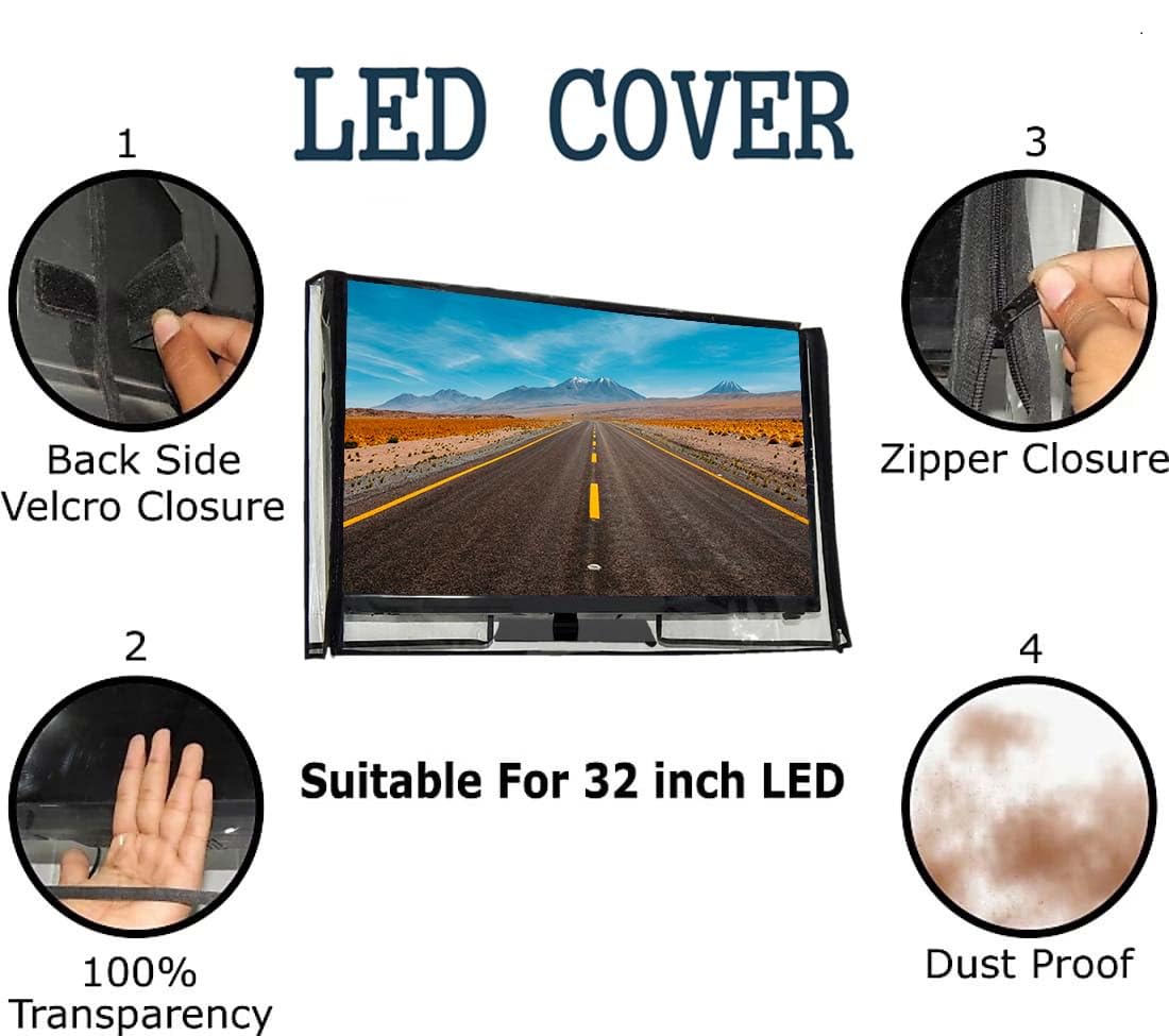 Great Fashion 24 Inch Smart LED LCD TV Cover Clear Dustproof 2 Layer Protector - Image 4