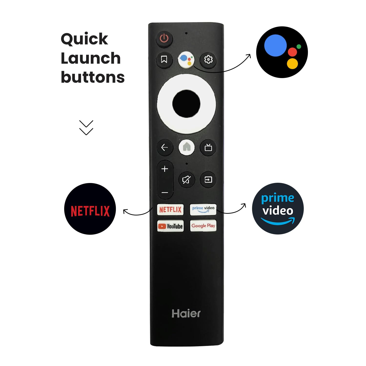 Haier 32 Inch HD Ready Smart Google TV LE32W400G Black - Image 6
