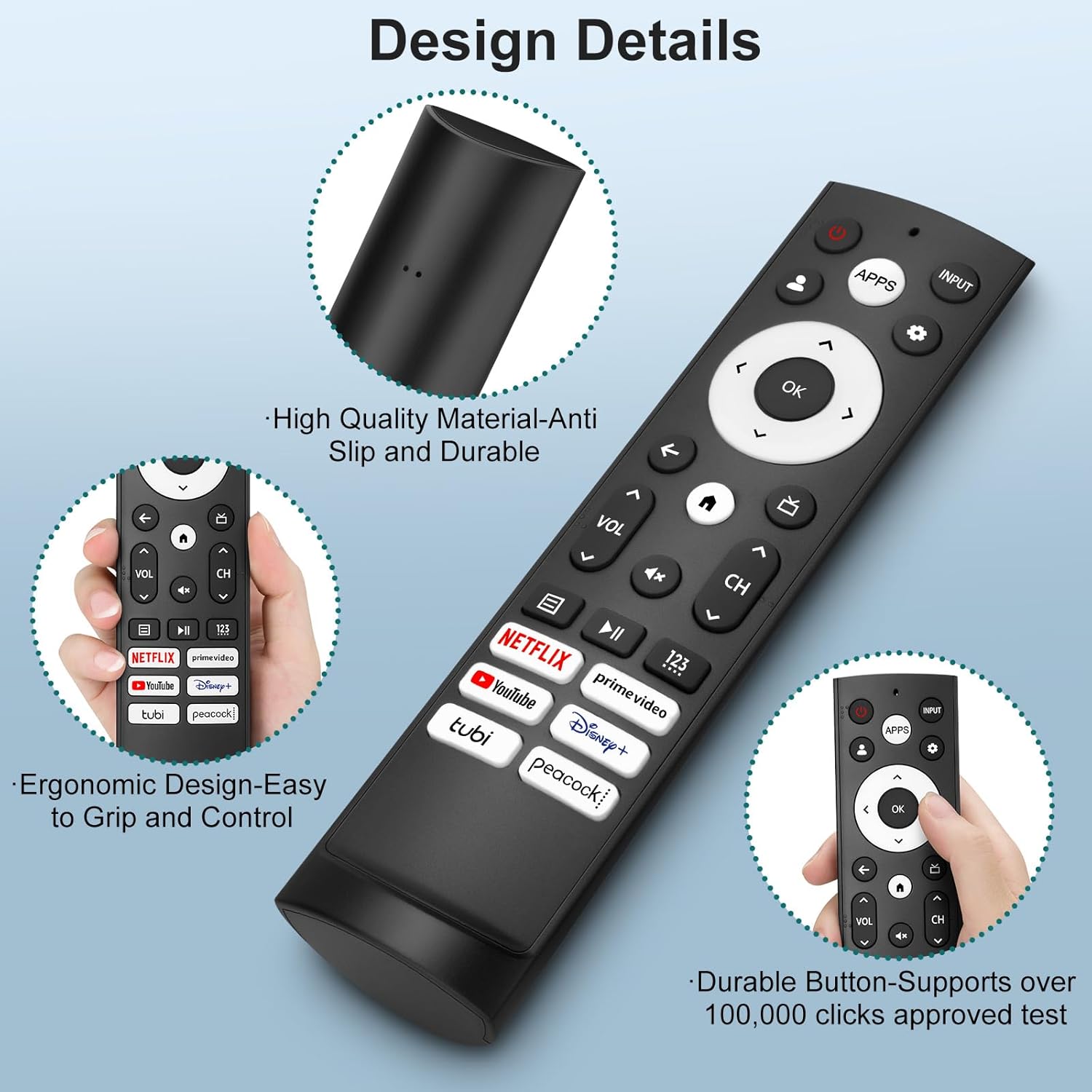 Hisense TV Remote Replacement 2 Pack for UHD ULED QLED 4K Smart TVs - Image 5