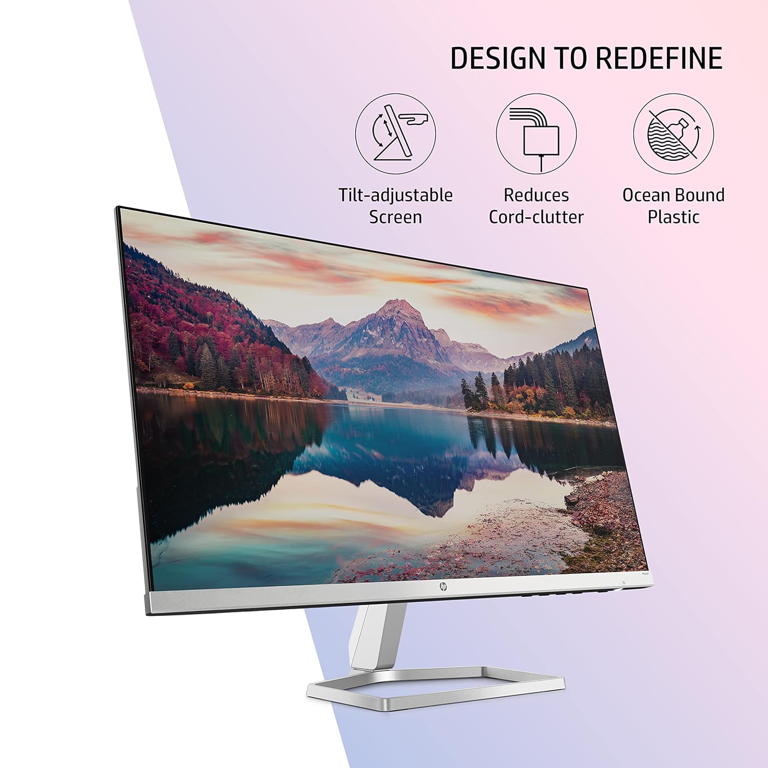 HP M22f 21.5-inch FHD IPS Monitor, Eye Safe Certified, 75Hz, Silver - Image 3