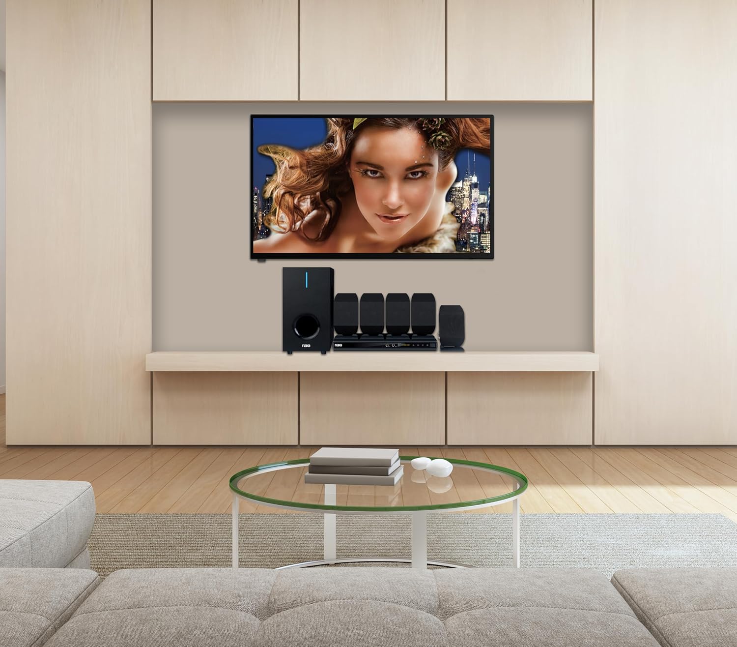 Naxa ND-864 5.1 Channel High-Powered Home Theater DVD Karaoke Speaker System New - Image 3