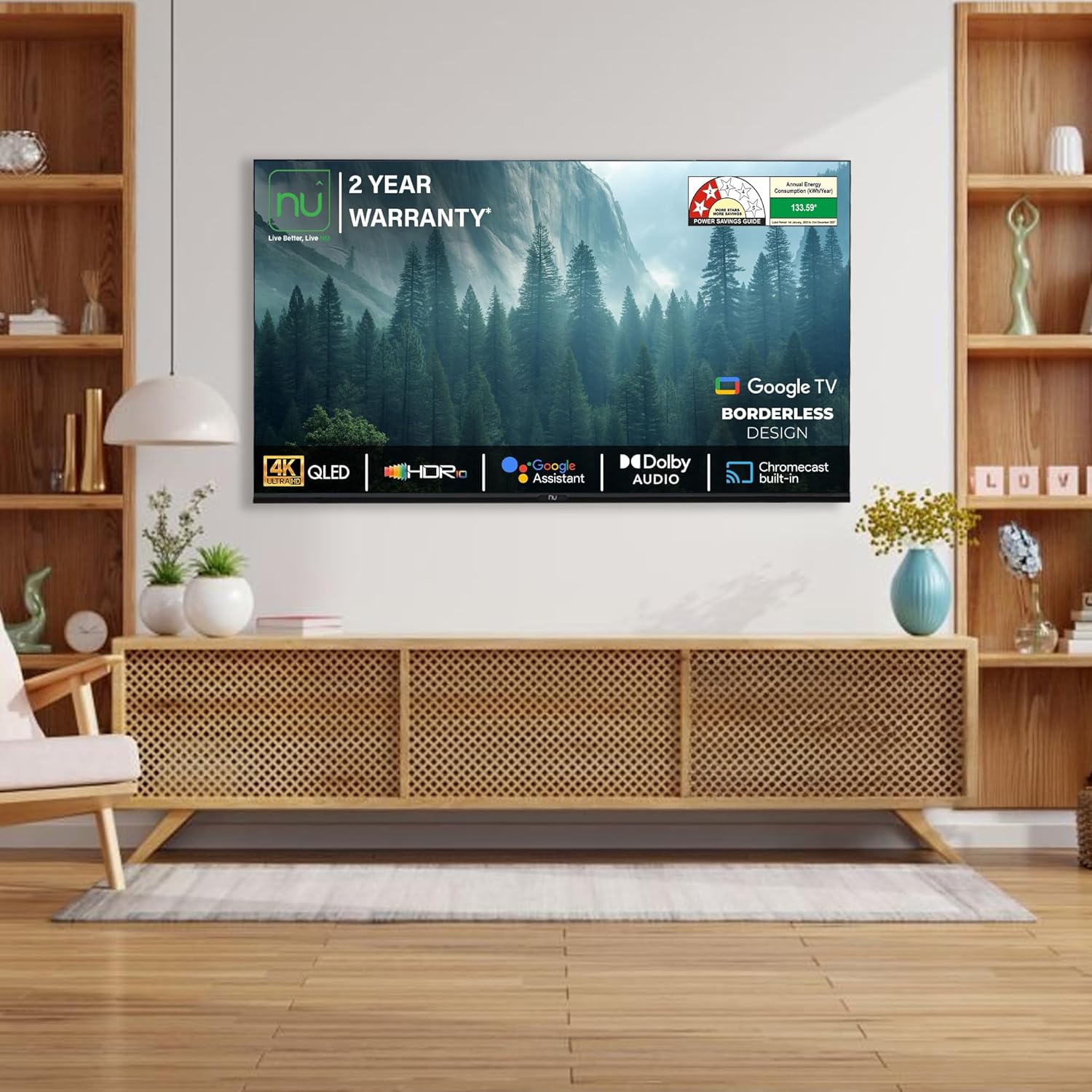 43 Inch 4K QLED Borderless Smart Google TV New 2025 LED43QUGNX - Image 8