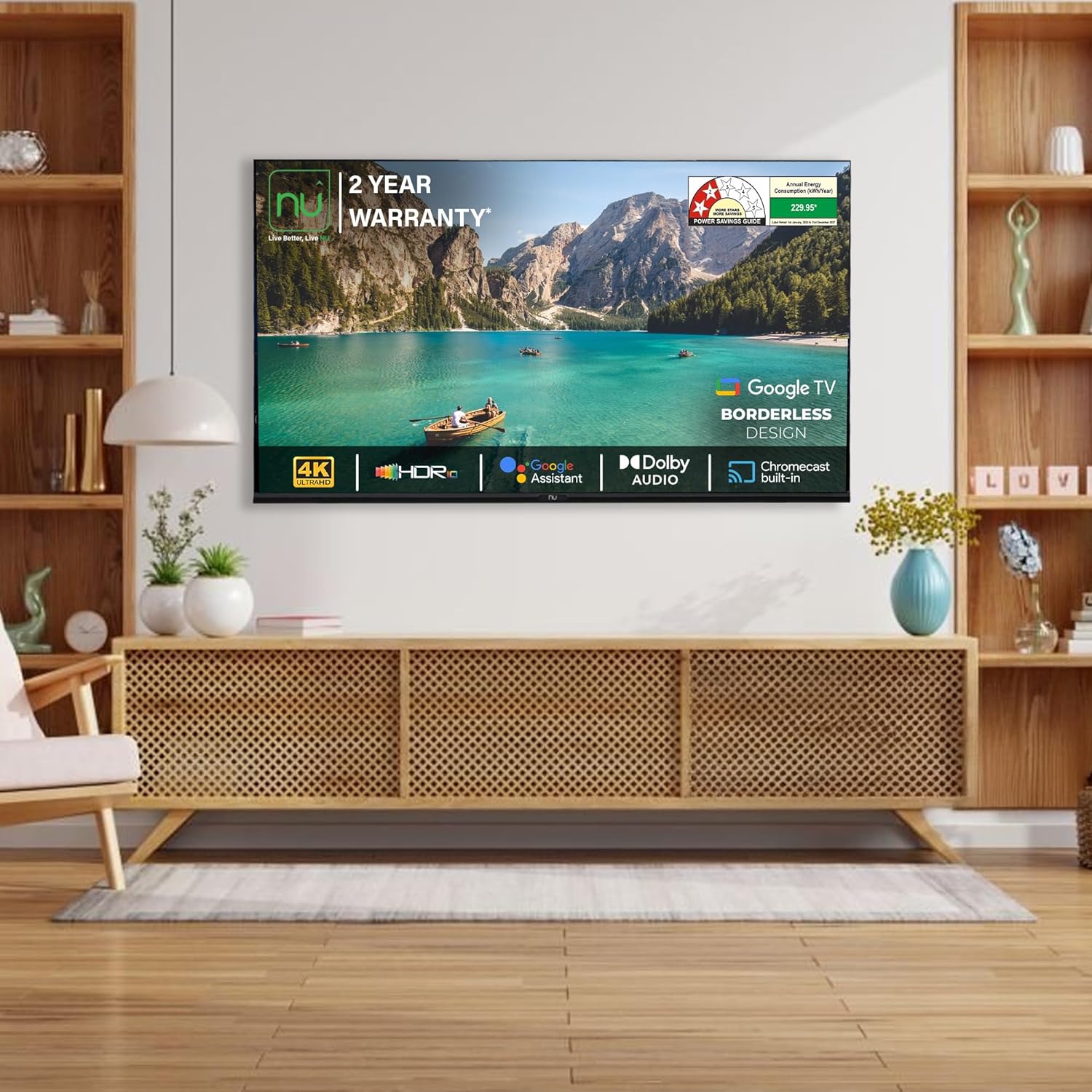 Borderless 2025 Series 55-Inch 4K UHD Smart Google TV LED55UGNX - Image 8