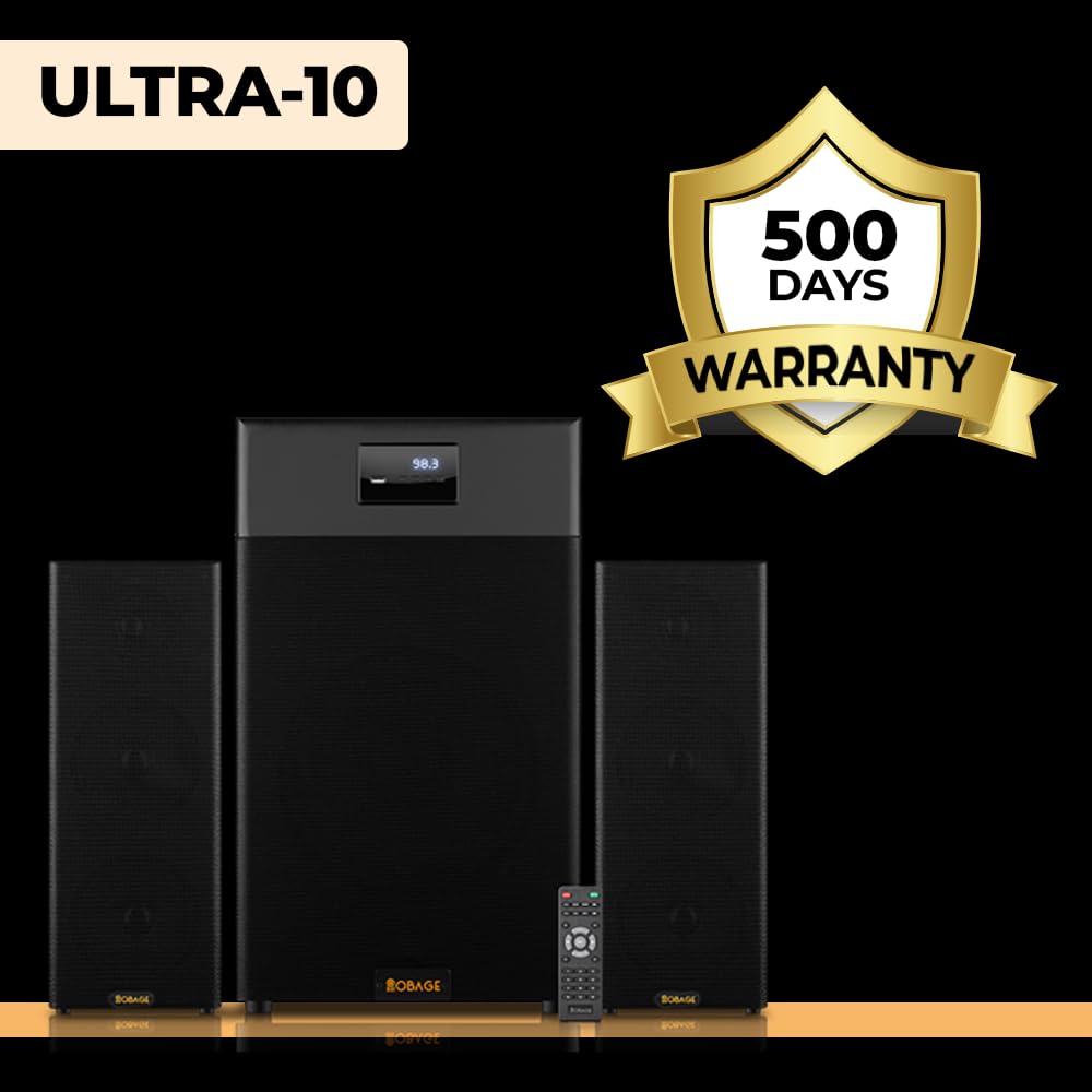 OBAGE Ultra-10 250W 2.1 Home Theater System 10 Inch Woofer HDMI ARC Bluetooth V5.3 New - Image 8