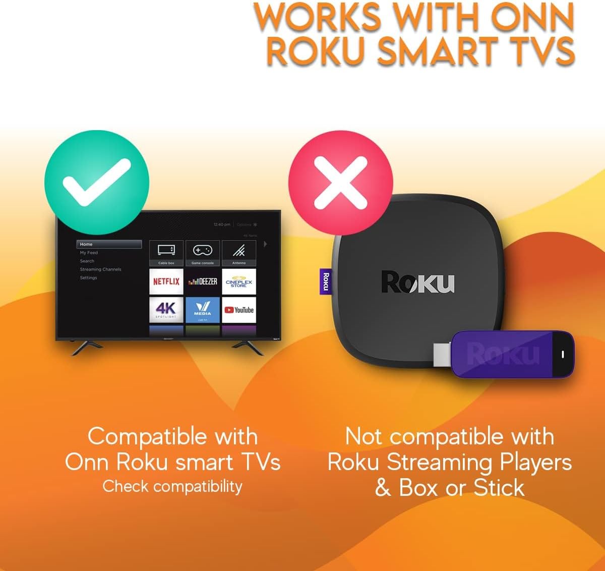 Hisense Roku TV Replacement Remote Control with Volume and Shortcut Buttons for Netflix Disney+ Apple TV HBO - Image 7