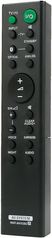 RMT-AH100U Replacement Remote for Sony HT-CT180 SA-CT180 Sound Bar Audio System - Image 2