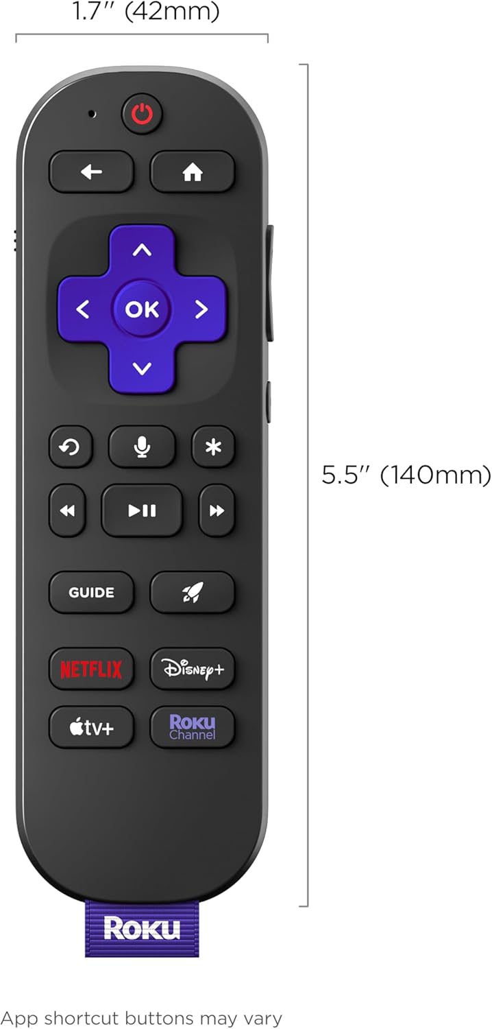 Rechargeable Roku Voice Remote Pro 2nd Edition with Backlit Buttons and Lost Remote Finder - Image 9