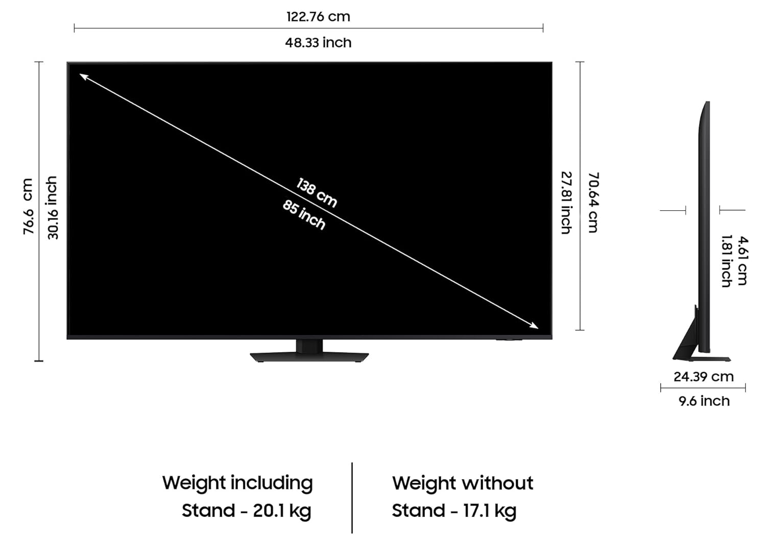 Samsung 55 Inch 4K Ultra HD Mini LED AI Smart Neo-QLED TV Graphite Black - Image 5