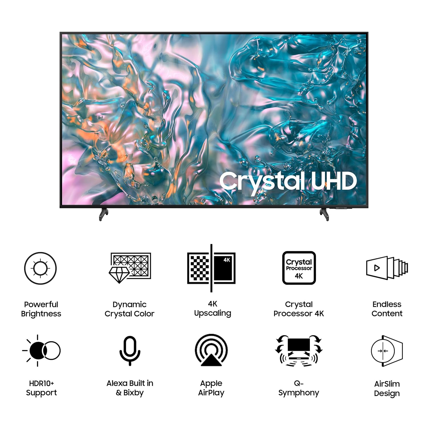 Samsung 55-inch Brighter Crystal 4K UHD Smart LED TV Titan Gray - Image 2