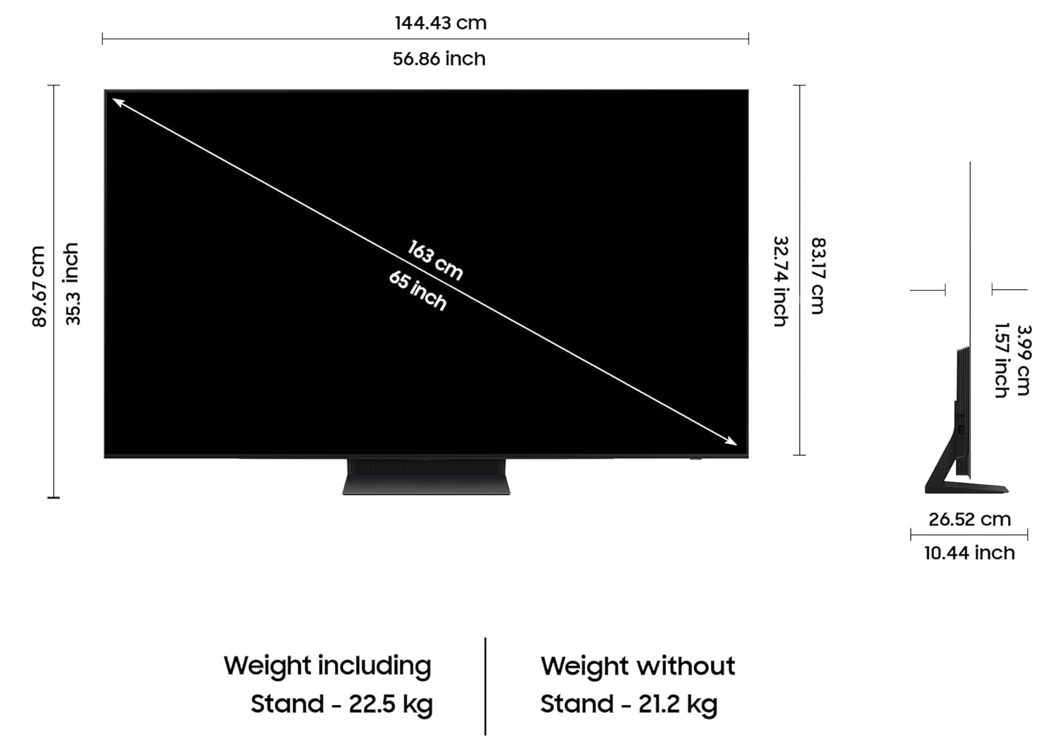Samsung 65-inch 4K UHD Smart OLED TV QA65S90DAULXL Graphite Black - Image 5