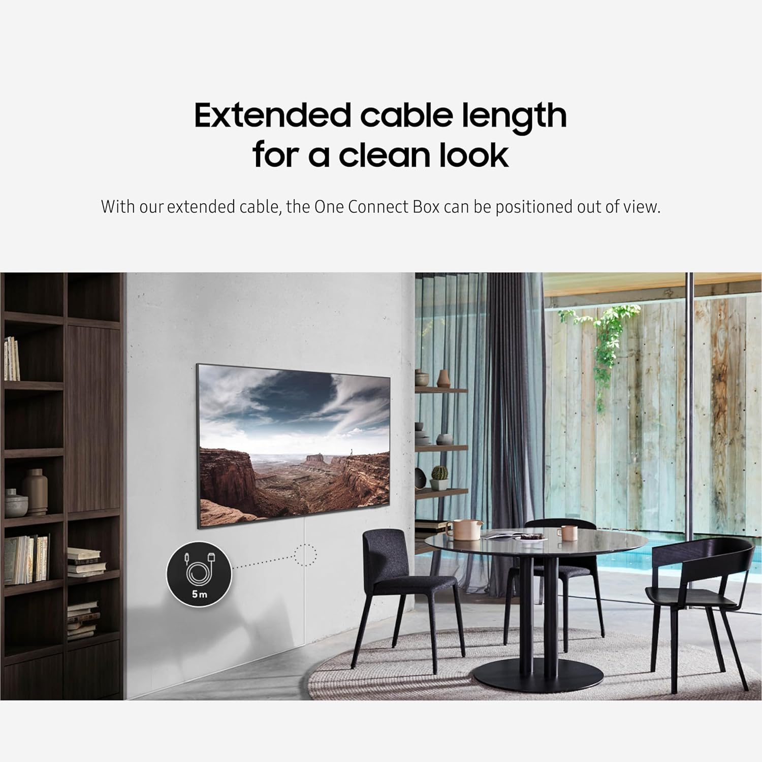 Samsung 2024 4K OLED TV One Connect Extended Cable VG-SOCC05/ZA White - Image 6
