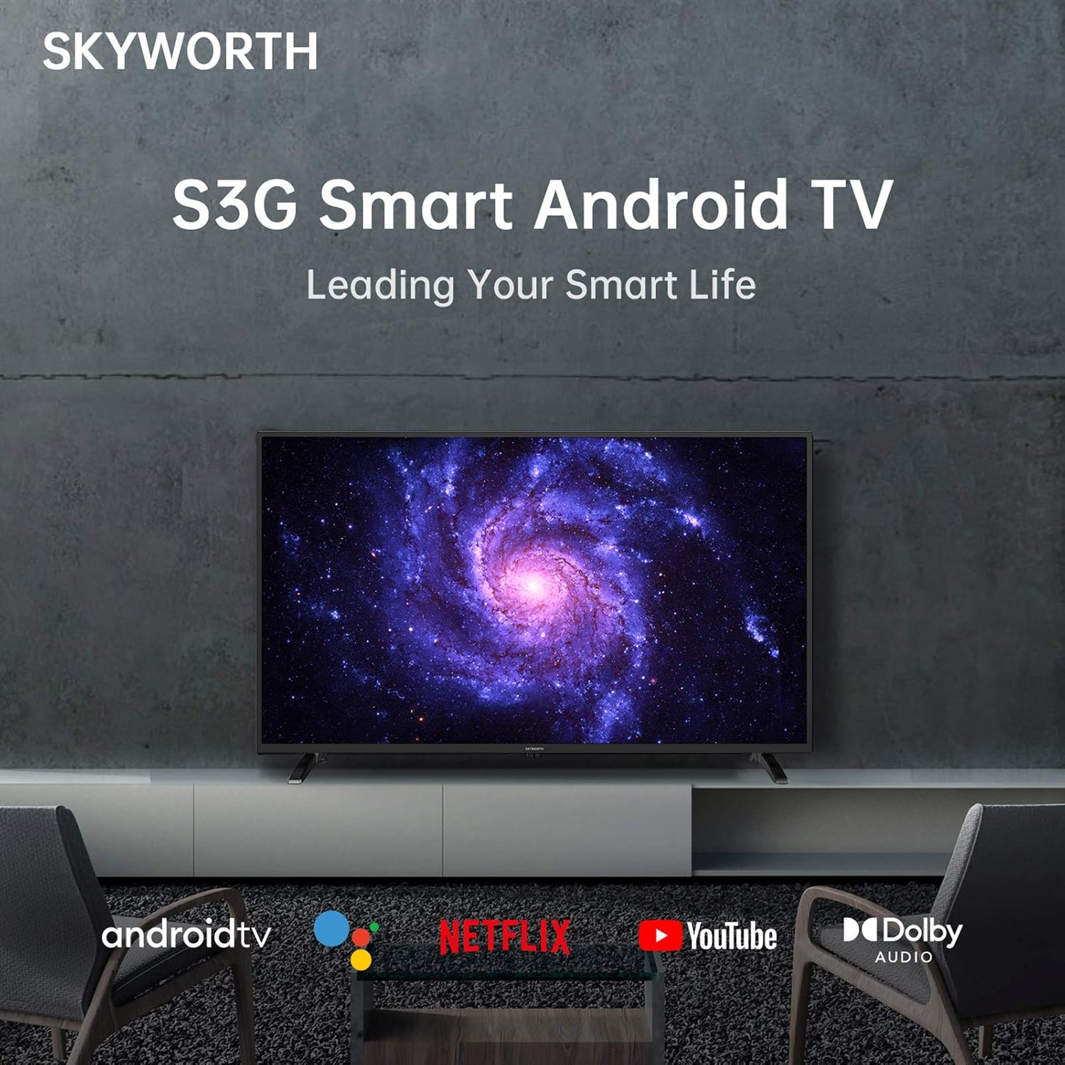 Skyworth 32 Inch Smart LED TV Bedroom Edition 720P Roku Google TV with Chromecast Built-in - Image 5