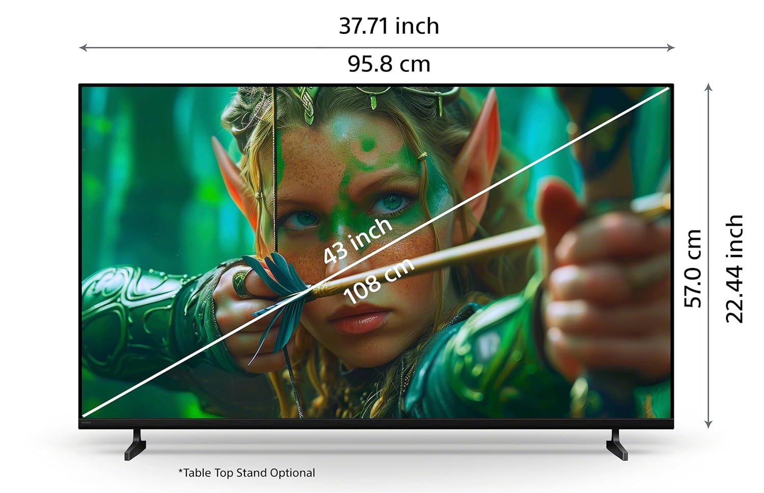 Sony 43 Inch BRAVIA K-43S22M2 4K Ultra HD Smart LED Google TV - Image 6