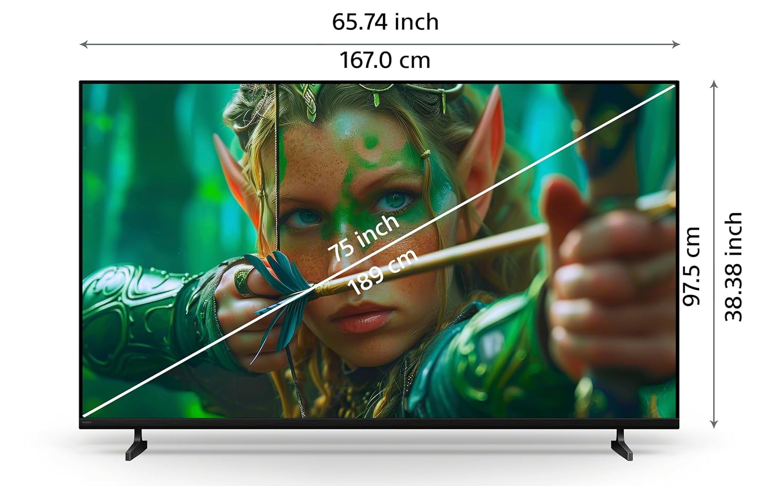 Sony BRAVIA 75 Inch 4K Ultra HD Smart Google TV K-75S25M2 2M2 Series - Image 6