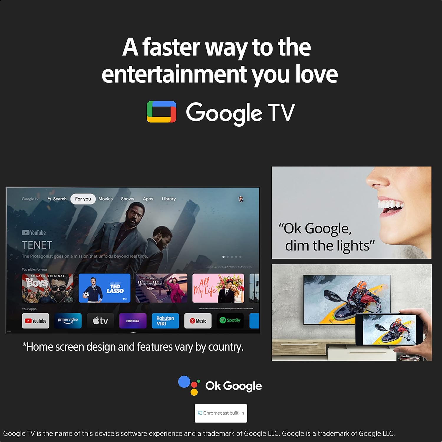 Sony BRAVIA 32 Inch HD Ready Smart Google TV KD-32W825 Black New - Image 14