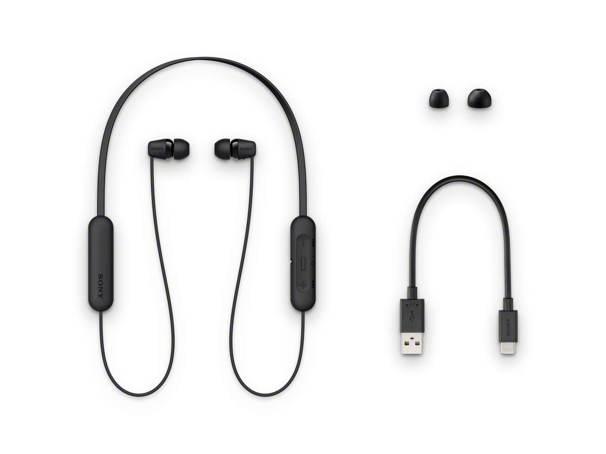 Sony WI-C200 Black Wireless Bluetooth Headphones 12 Hour Battery Life - Image 7