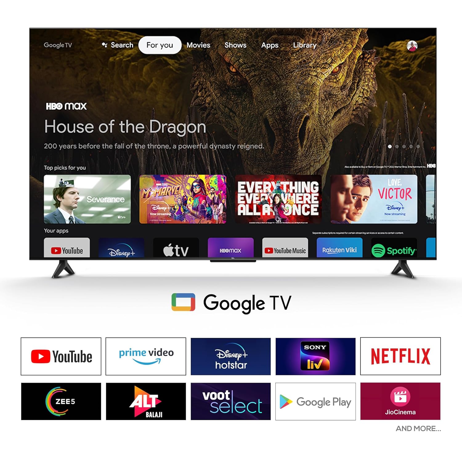 TCL 55 Inch 4K Ultra HD Smart QLED Google TV 55T8C New - Image 3