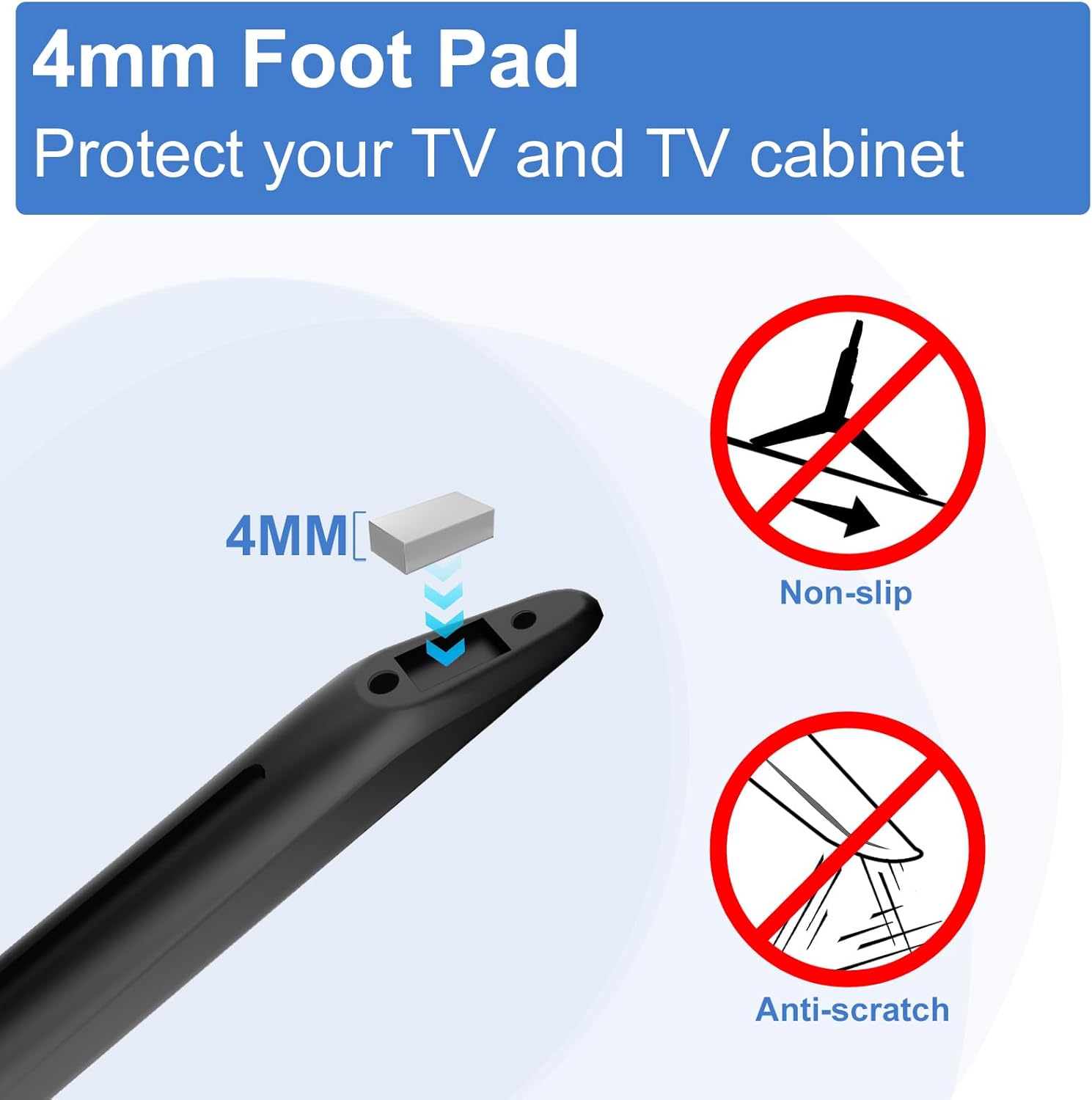 Samsung TV Replacement Legs for TU8000TU8200 Models, Includes Remote Holder, No Drilling Required - Image 4