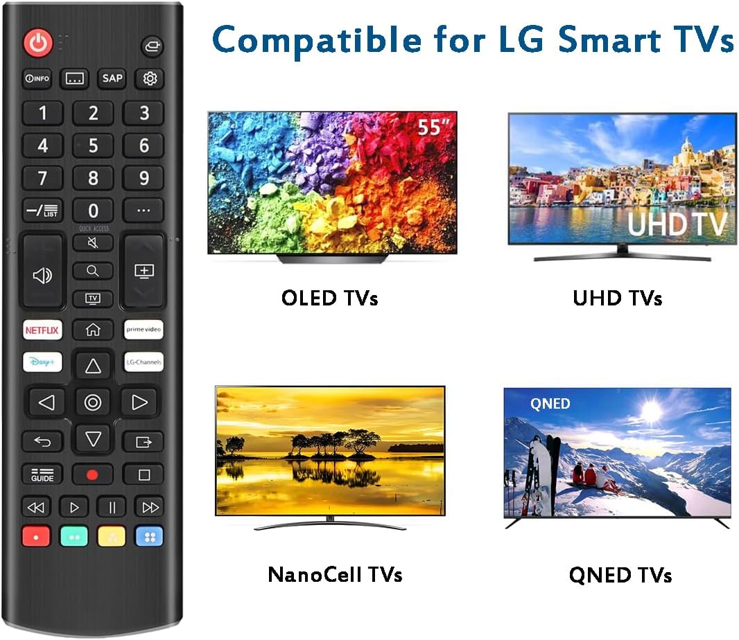 LG Smart TV Replacement Universal Remote Control 4K 8K UHD QNED HDR LED OLED WebOS - Image 3