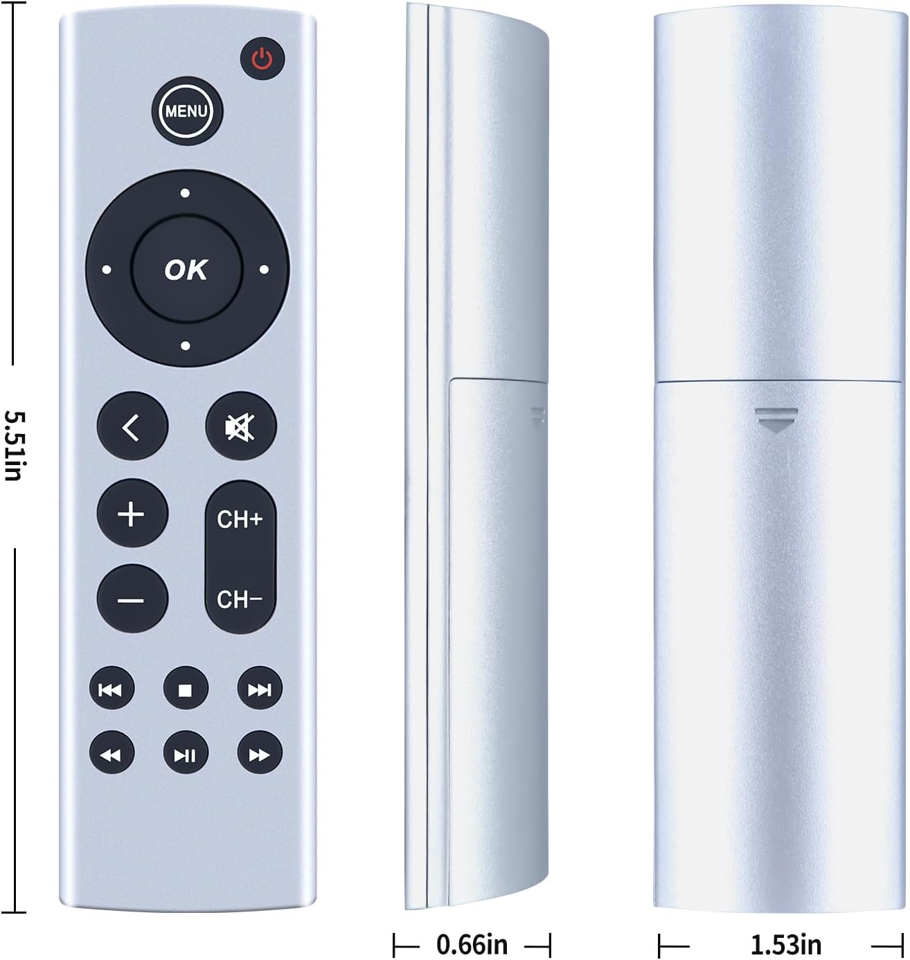 Replacement Remote Control for Apple TV 4K HD Models A2843 A2737 A2169 (No Voice) - Image 8