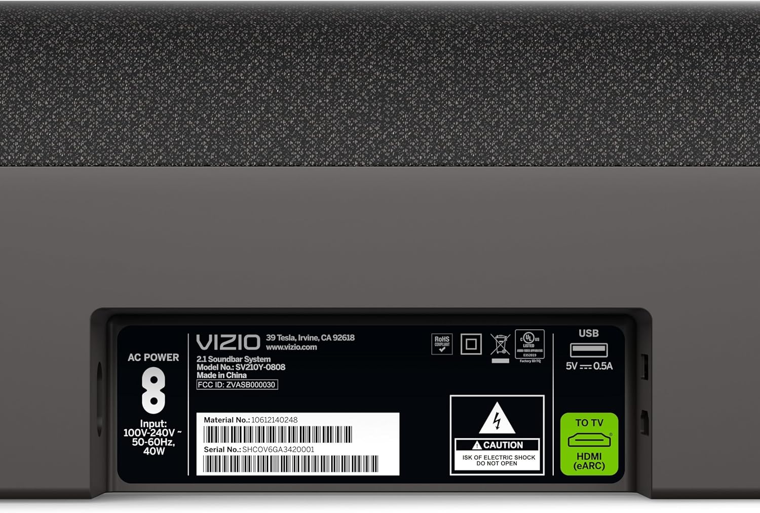 VIZIO SE All-in-One Soundbar Dolby Atmos DTS:X Bluetooth Speaker New 2024 Model SV210Y-08 - Image 17