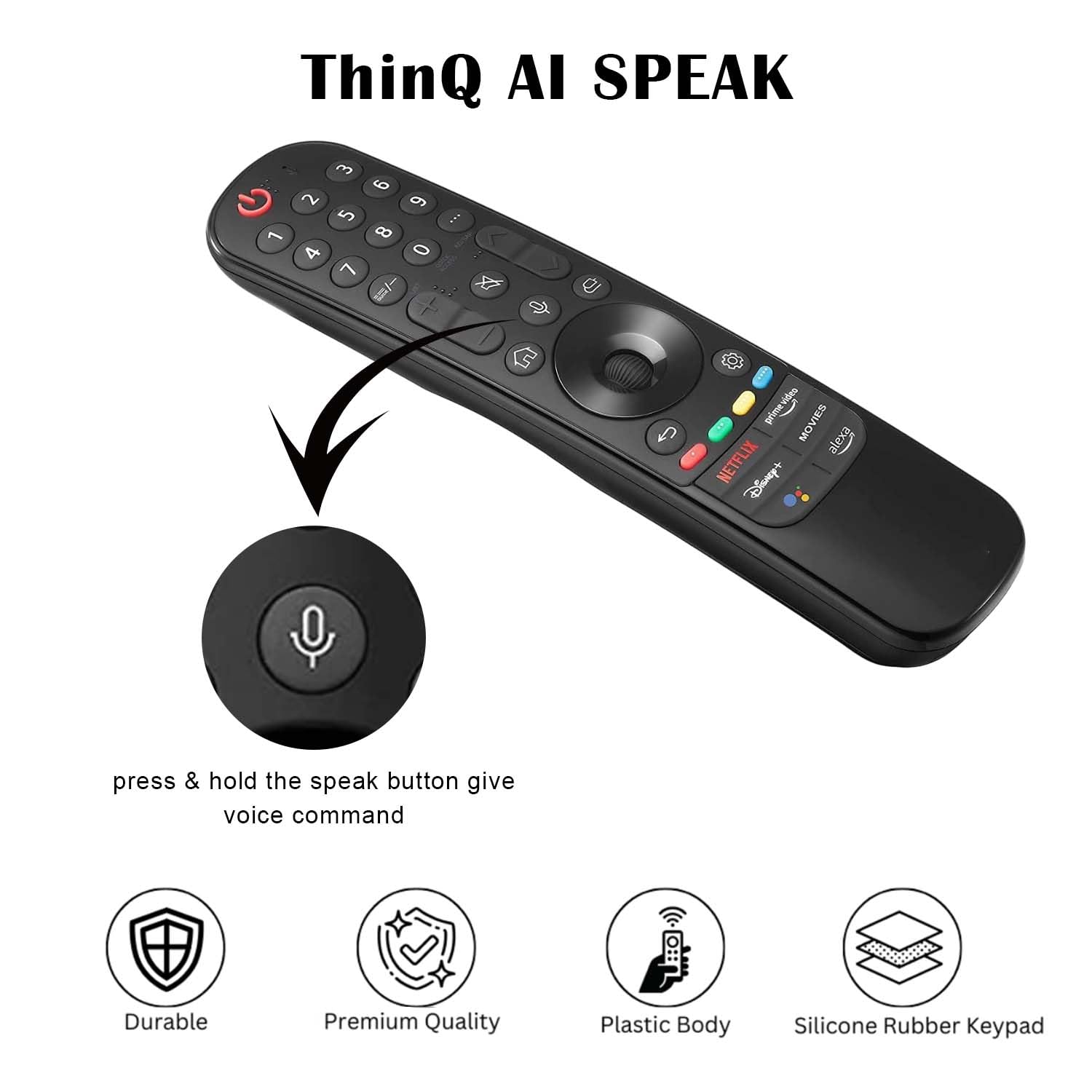 Voltonix MR22GA Replacement LG Magic Remote with Pointer and Voice Control - Image 3
