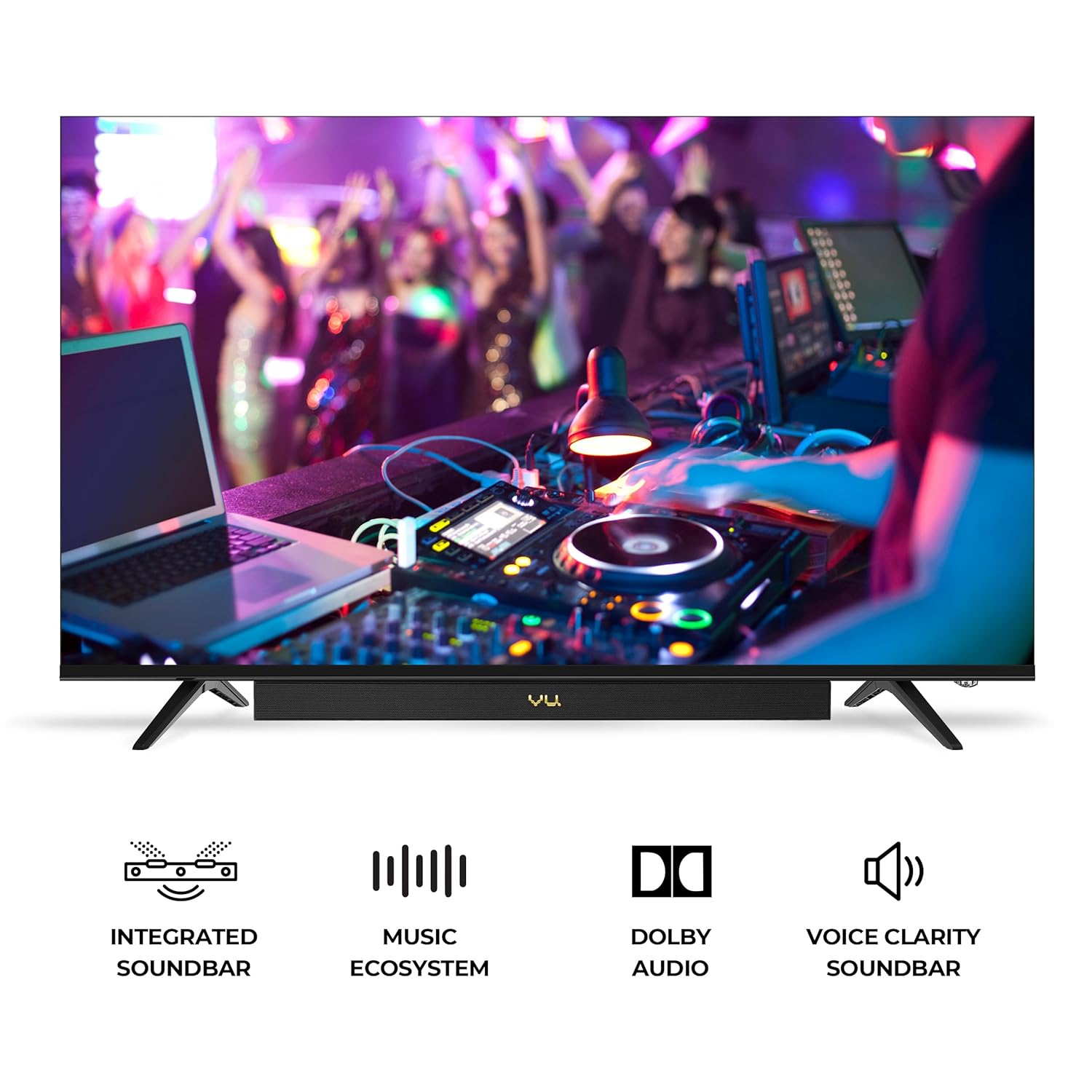 Vu 50 Inch Vibe Series QLED 4K Ultra HD Google TV Black - Image 4