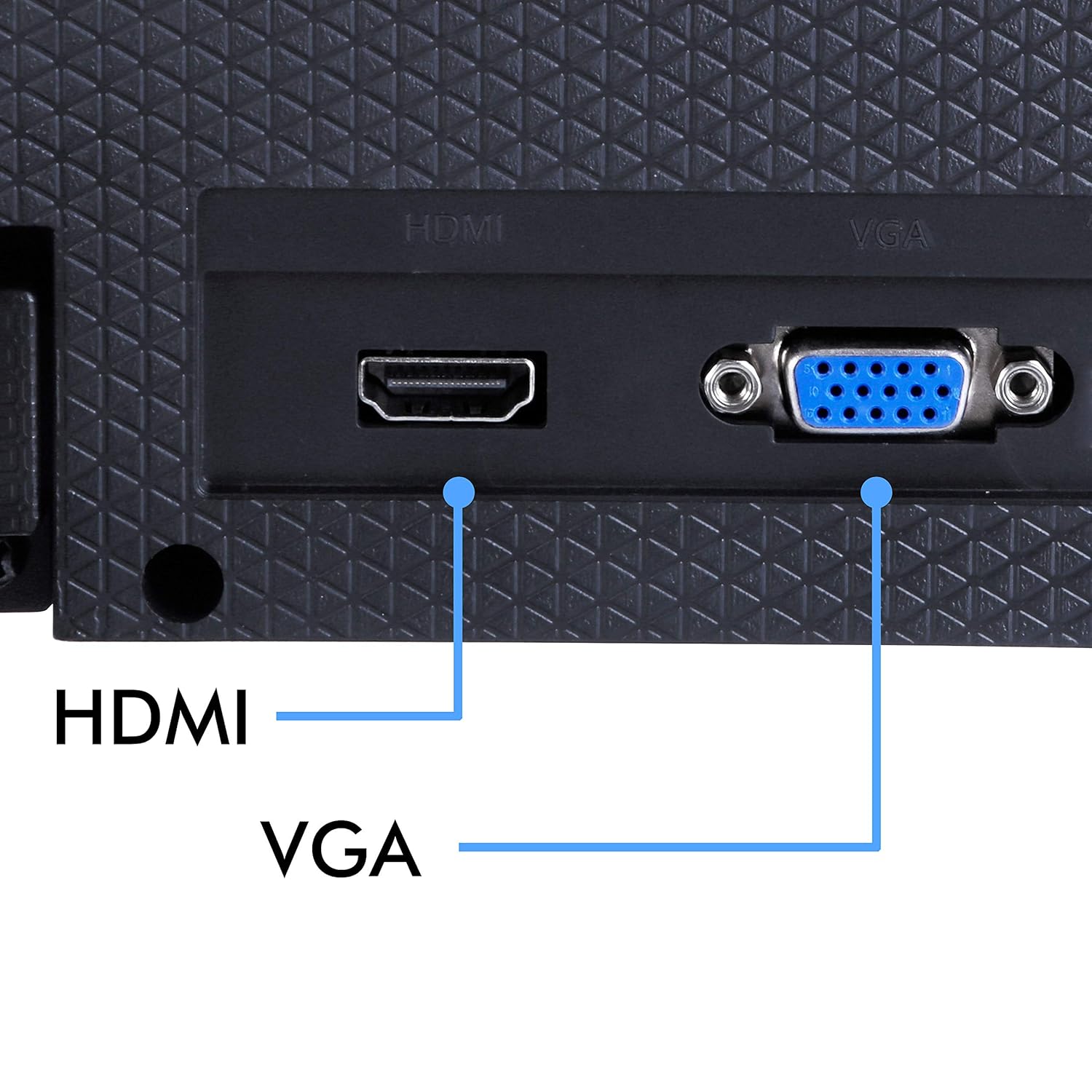 Zebronics 18.5 Inch HD Slim Monitor Anti Glare Plug and Play Built-in Power Supply VGA Wall Mount - Image 4