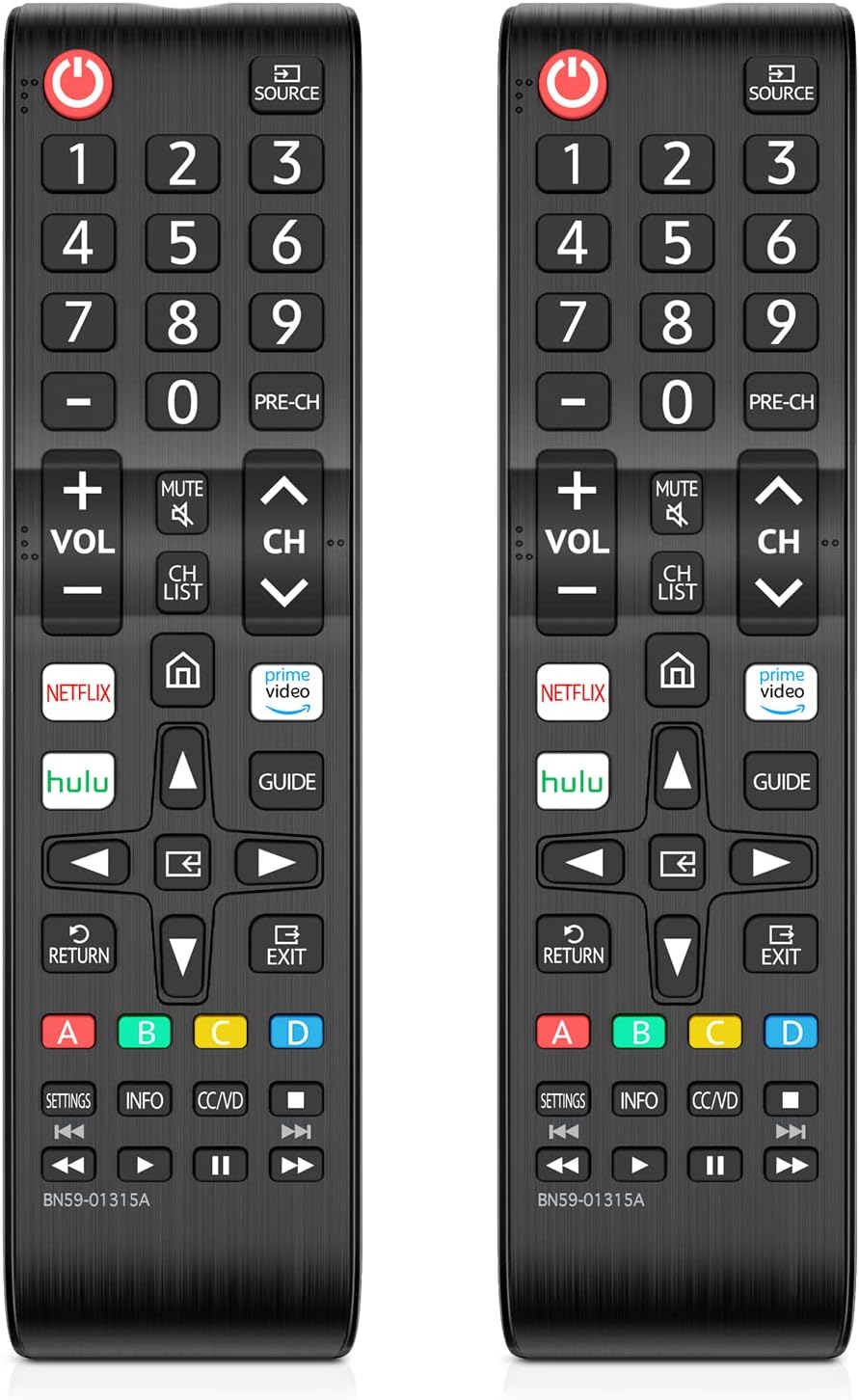 Pack of 2 Universal Samsung TV Remote Control Replacement for Smart LED LCD HDTV 3D