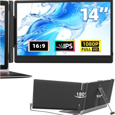 14 Inch 1080P FHD Portable Laptop Screen Extender Monitor for 13-17.3" Laptops