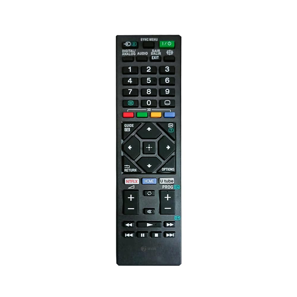 7SEVEN® Universal Replacement Remote for Sony Bravia Smart 4K LCD LED OLED UHD Android TVs - Exact Key Match