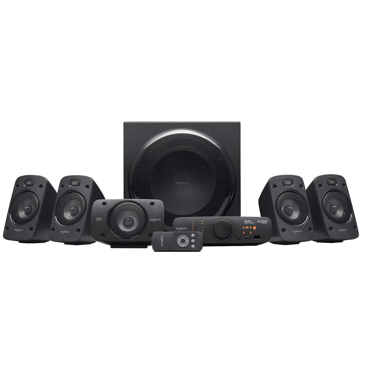 Refurbished Logitech Z906 5.1 Channel Surround Sound Speaker System Black