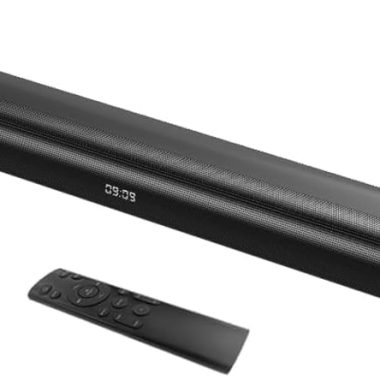 60W Sleek Bluetooth 5.3 Soundbar Speaker with Multiple Connectivity Options