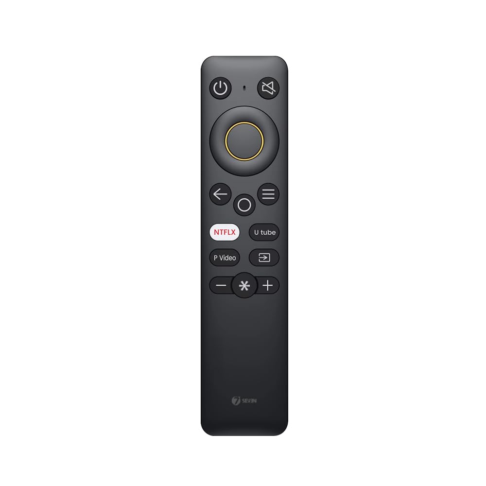 7SEVEN® Replacement Remote for Realme Smart TVs Android LED OLED QLED 4K TVs No Voice Command Streaming Hotkeys