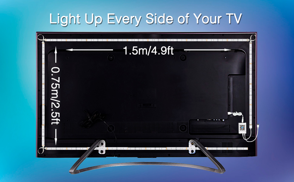 Enjoy every moment with LED TV led strip lights