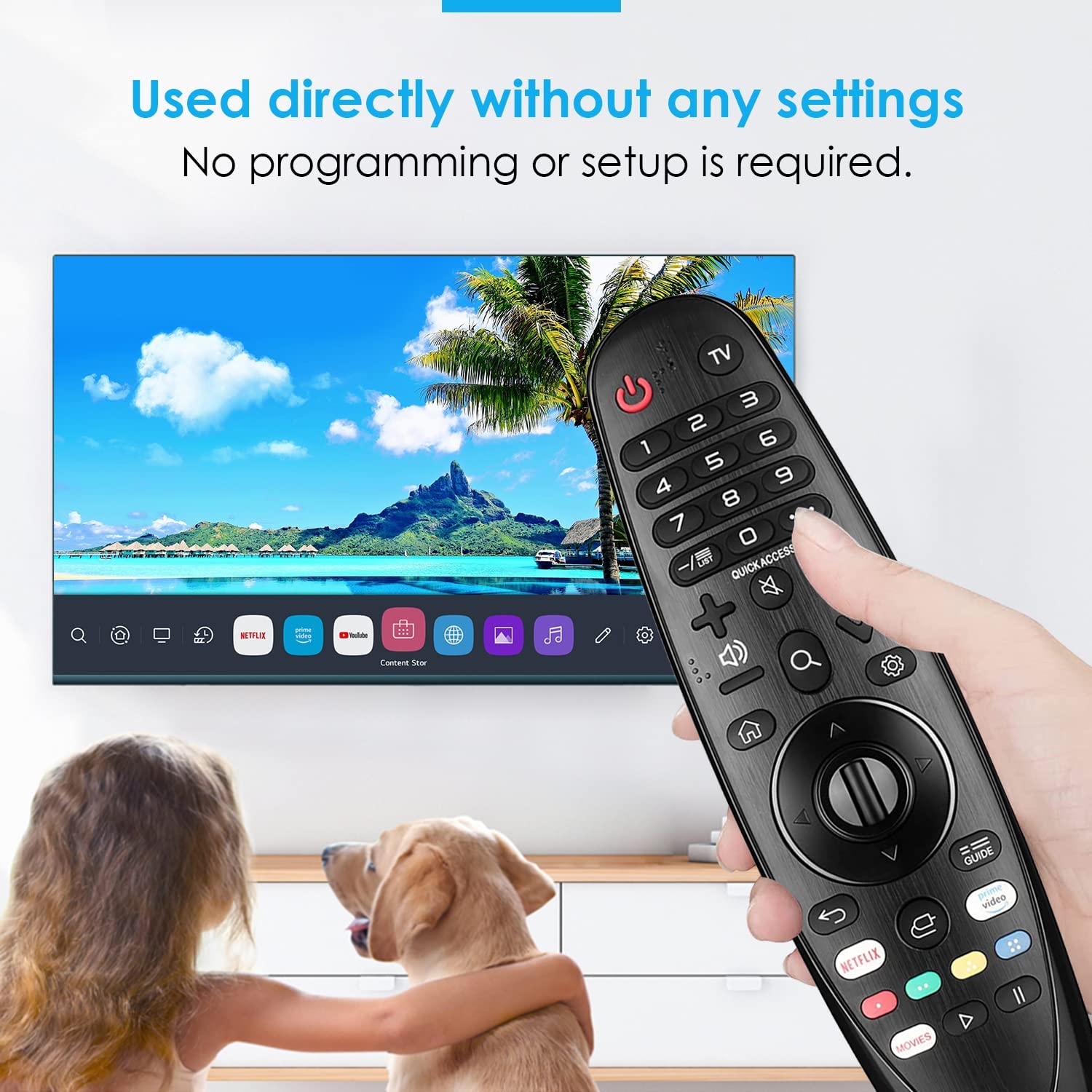 AMAIRIYCA Universal Remote Control for LG Smart TV, Black, Compatible with All Models - Image 7
