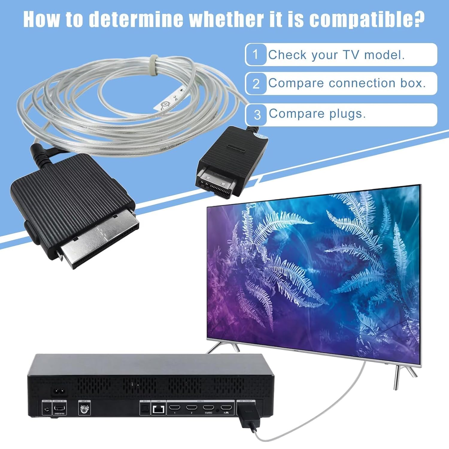 Samsung Frame TV BN39-02470A One Connect Cable 5m 16.4ft for LS03 Models - Image 4