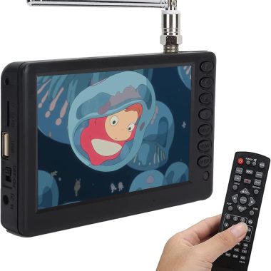 5 Inch Portable ATSC HD TFT LED Mini TV 1080P Digital with Remote 1500mAh Battery USB TF Card