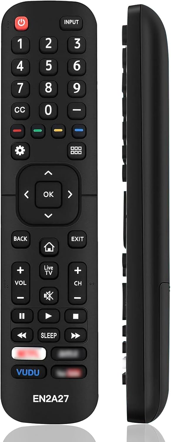 Hisense EN2A27 Universal Smart TV Remote Control for 4K LCD LED HD UHD Models