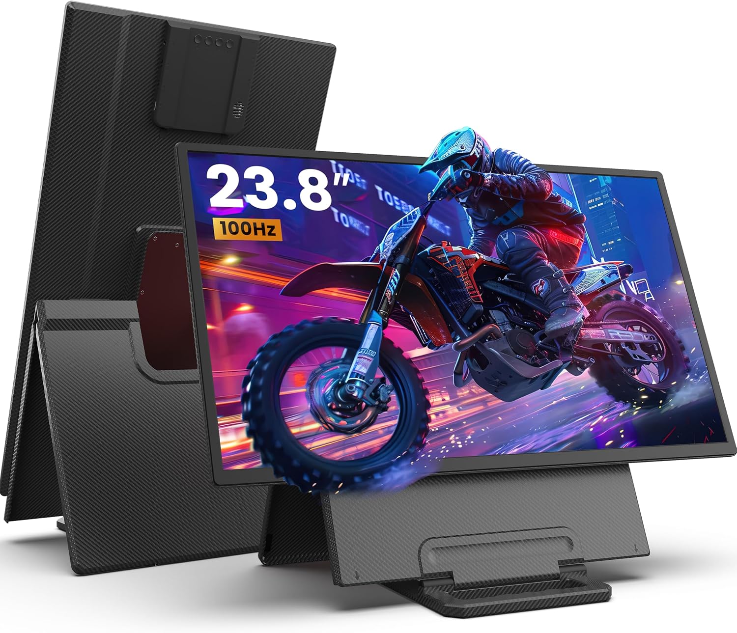 23.8 Inch 1080p FHD 100Hz IPS Portable Gaming Monitor with Built-in Speakers and VESA Mount