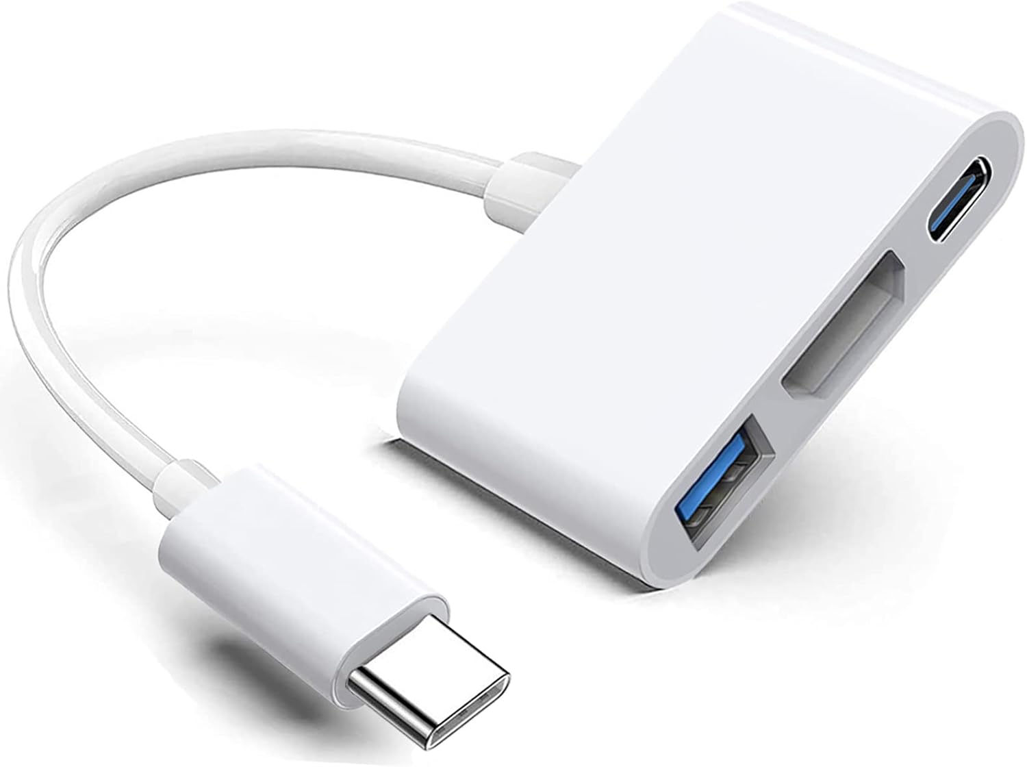 Apple MFi Certified 7-in-1 USB-C Hub Adapter 4K HDMI 60Hz USB-A 3.0 100W PD for MacBook iPhone iPad Samsung