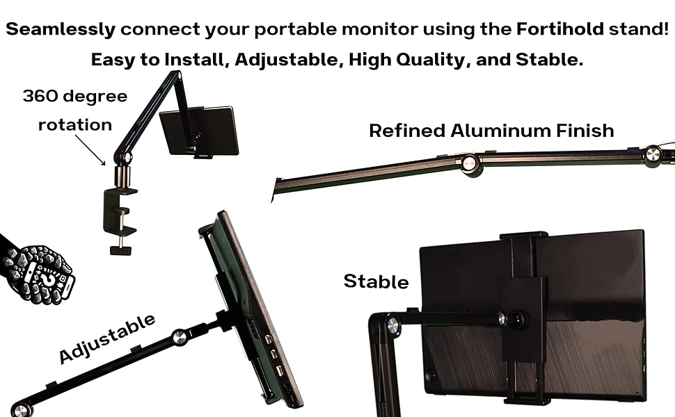 Fortihold tablet and phone stand.