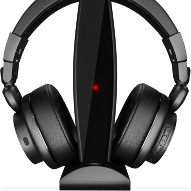 Senior Wireless TV Headphones 50H Battery 164ft Range 3D HD Sound Dual Mode Bluetooth 2.4G