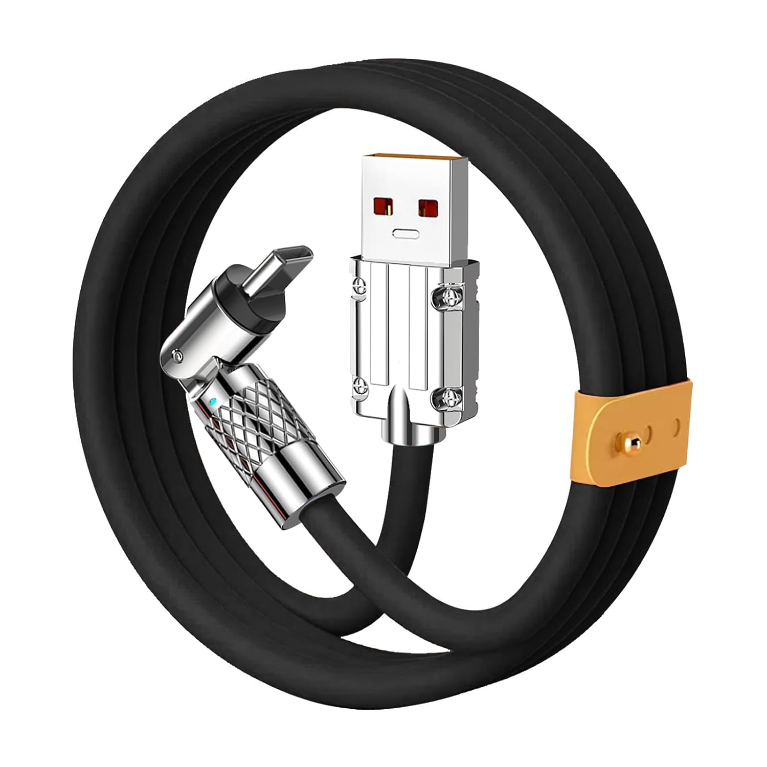 3.3FT Black USB to USB C Fast Charging Cable 2.4A with Data Transfer for Phone 15/Pro/Plus/Max/Samsung