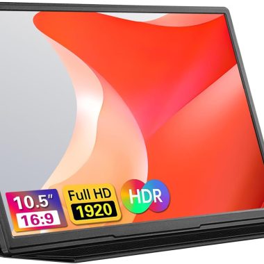 Moonka 10.5 Inch FHD IPS Portable Monitor 1920x1280P, Ultra-Thin Zero Frame, USB-C, Includes Smart Cover