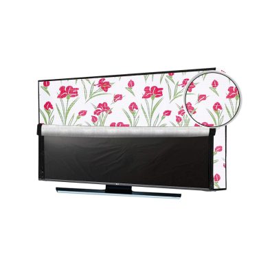 Decorly Furnishing Multicolor Printed 65 Inch LED TV Cover for All Brands and Models