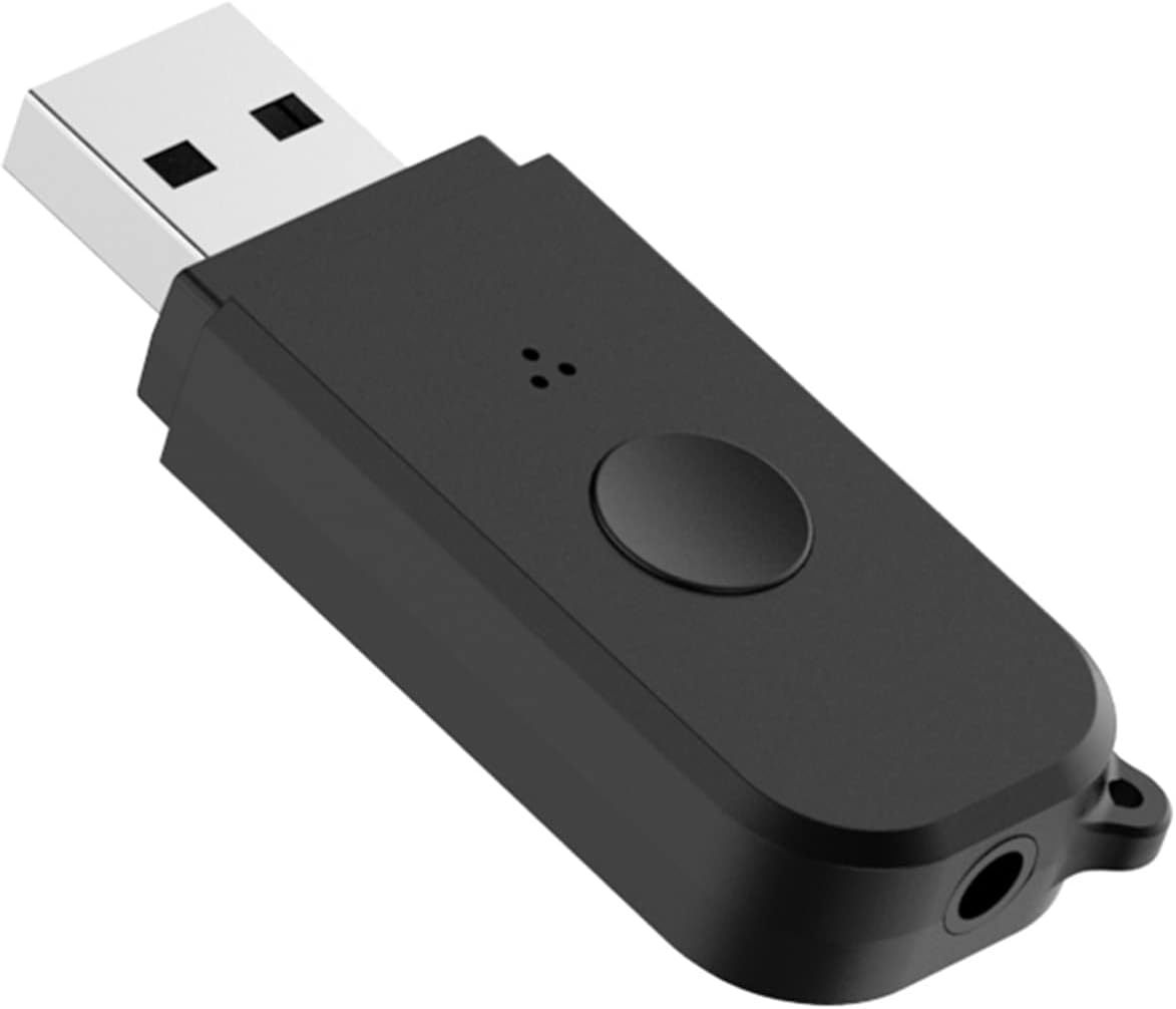 2-in-1 Bluetooth V5.3 Transmitter Receiver USB Adapter Wireless Audio for TV Headphones Low Latency